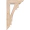 Ekena Millwork Merced Traditional Smooth Bracket w/ Offset Brace, Douglas Fir, 5 1/2"W x 16"D x 28"H BKT0604X16X28MRC01SDF - alternate 3